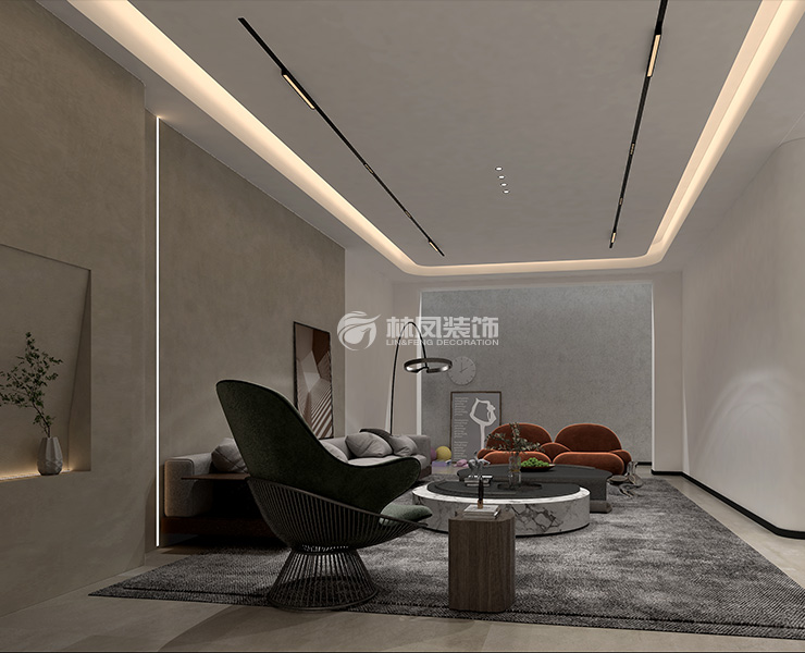 格林玫瑰灣-500平-現代混搭-負二層會客區.jpg